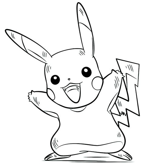 picachu para colorir|Desenhos do Pikachu para Colorir e Pintar